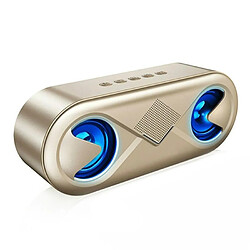 Yonis Enceinte Bluetooth Portable 10W Stéréo Hifi LED