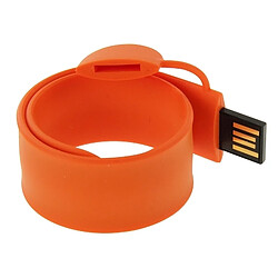 Wewoo Clé USB Orange Bracelet en silicone USB Flash Disk avec 4 Go de mémoire