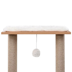 Acheter Arbre à chat,niche pour chat avec tapis à gratter en sisal 129 cm -MN23506