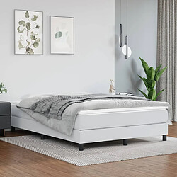 vidaXL Matelas de lit à ressorts ensachés Blanc 140x190x20 cm