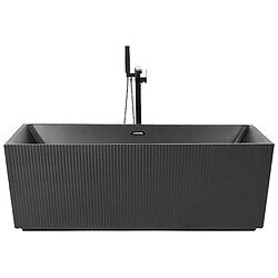 Acheter Beliani Baignoire îlot noire 170 x 80 cm GOCTA