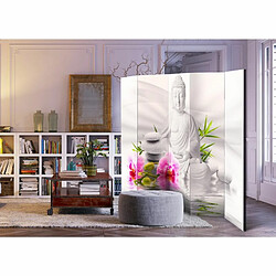 Paris Prix Paravent 5 Volets Buddha & Orchids 172x225cm