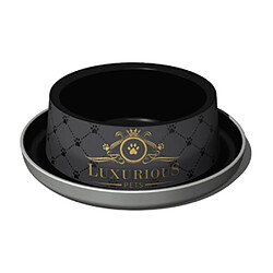 Gamelle Chat Luxurious Noir et Or