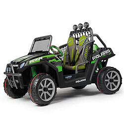 Voiture 2 places Peg Perego 24 Volts - Polaris Ranger RZR Green Shadow 