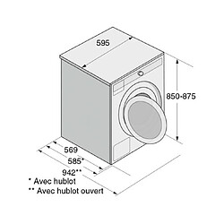 Lave linge hublot Asko W4086C.T 3 pas cher