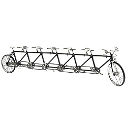1:10 alliage moulé sous pression modèle tandem vélo vélo modèle de vélo jouet décor de bureau