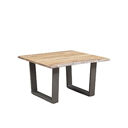 BOIS & CHIFFONS Table basse carrée bois | Acacia Forest