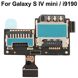 Wewoo Tiroir de Carte SIM pour Samsung Galaxy S IV mini / i9190 / i9195 Câble flexible Flex Cable de haute qualité