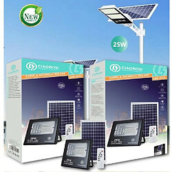 Tradex LED PANNEAU SOLAIRE PHOTOVOLTAÏQUE 25W AVEC TWILIGHT IP67 LED-9012 Projecteur Led Panneau Solaire Photovoltaïque 25w Avec Twilight Ip67 Led-9012