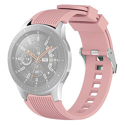 Wewoo Bande de montre bracelet à grain vertical pour Galaxy 46mm (rose) 