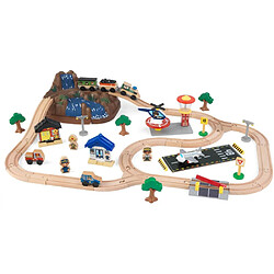 KidKraft Circuit de train en bois Bucket Mountain.