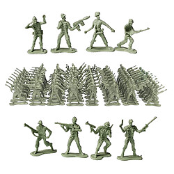 Plastique 4,5 Cm Soldat Posture Statue Modèle Kits Jouets Collectibles Enfants Cadeaux Vert