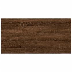 vidaXL Étagères murales 8 pcs chêne marron 40x20x1,5cm bois ingénierie pas cher