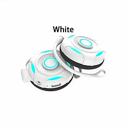 Tws Wireless Bluetooth 5.2 Earphone Touch-Control Gaming Headphones Sport Earbuds Headset Blanc