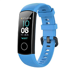 Wewoo Bracelet pour montre connectée de en silicone Smartwatch Huawei Honor Band 4 bleu ciel 