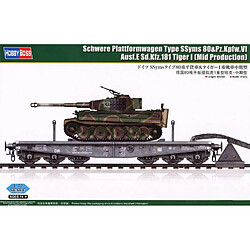 Hobby Boss Maquette Train Schwere Plattformwagen Type Ssyms 80 & Pz.kpfw.vi Ausf.e Tiger I (mid Production)