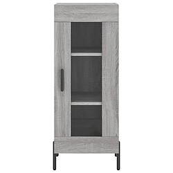 Maison Chic Buffet,Meuble de Rangement,commode pour salon,Cuisine Sonoma gris 34,5x34x90 cm Bois d'ingénierie -MN50964 pas cher