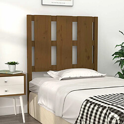 Avis Maison Chic Tête de lit scandinave pour lit adulte,Meuble de chambre Marron miel 80,5x4x100 cm Bois massif de pin -MN19494