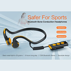 Acheter Wewoo Casque Bluetooth Sport rouge pour iPhone, Samsung, Huawei, Xiaomi, HTC et autres téléphones intelligents ou autres périphériques audio Bone Conduction V4.1 + EDR Sports sur l'oreille avec micro,