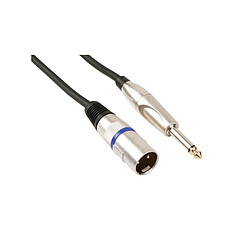 Perel Cable professionnel xlr, xlr male vers jack mono 6.35mm (1.5m)