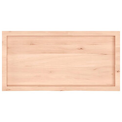 Avis vidaXL Étagère murale 100x50x(2-6) cm bois de chêne massif non traité