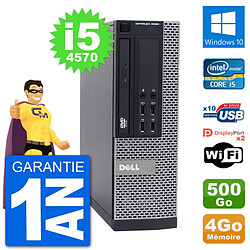 PC Dell 9020 SFF Intel Core i5-4570 RAM 4Go Disque Dur 500Go Windows 10 Wifi · Occasion 