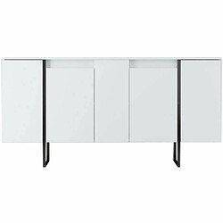 Acheter Hanah Home Buffet en aggloméré pieds en métal Luxe blanc et noir.