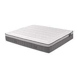 Vente-Unique Matelas 140 x 200 cm ressorts ensachés 7 zones et mémoire de forme ép.30cm - ASGARD de YSMÉE