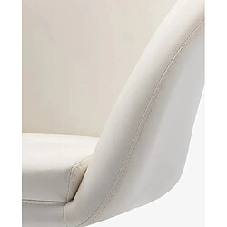 Avis Decoshop26 Fauteuil lounge salon salle à manger bureau blanc FAL09016