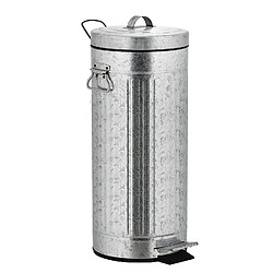 Poubelle à pédale 30l acier galvanisé - 927984e inox as - KITCHEN MOVE