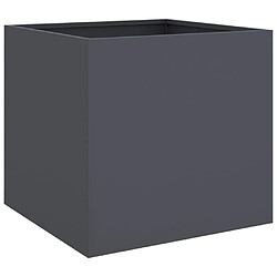 Maison Chic Jardinière,Bac à fleurs - pot de fleur anthracite 42x40x39 cm acier laminé à froid -GKD87995