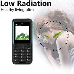 Avis Mini Téléphone Portable Triple SIM Bluetooth FM Batterie Longue Durée 600mAh Black+green YONIS