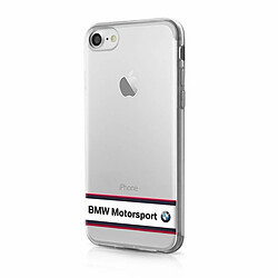 etui coque dur bmw bmhcp7trhwh iphone 7 transparent blanc 