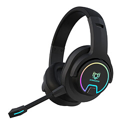 BEAVIIOO Casque de jeu sans fil 2.4G avec micro pour PC PS4 PS5 Playstation 4 5 Casque de jeu sans fil Bluetooth USB avec micro pour ordinateur portable, 50 heures de lecture