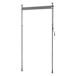 Store extérieur Cimarra aux barres téléscopiques sans perçage 104 x 270 x 310 cm gris foncé [pro.tec] pas cher