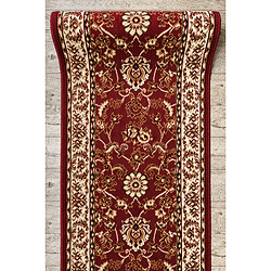 RUGSX TAPIS DE COULOIR BCF MORAD Klasyk classique bordeaux 120 cm 120x540 cm pas cher