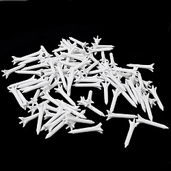 100pcs 38mm Tees de Golf en Plastique Forme de Griffe - Blanc pas cher