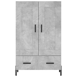 Maison Chic Buffet,Meuble de Rangement,commode pour salon,Cuisine gris béton 69,5x31x115 cm bois d'ingénierie -MN52201 pas cher