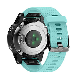 Wewoo Bracelet pour montre connectée Dragonne rapide en silicone amovible Fenix 5S 20mm Vert menthe