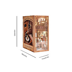 Universal Puzzle en bois, kit de coin de livre à faire soi-même, kit miniature, étagère décorative, kit de modèle de décoration pour la maison pour adultes