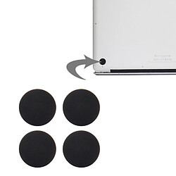 Wewoo Pour Macbook Pro Retina 13,3 noir pouces & 15,4 2012-début 2015 A1398 & A1425 & A1502 tapis de caoutchouc de fond 4 PCS pièce détachée