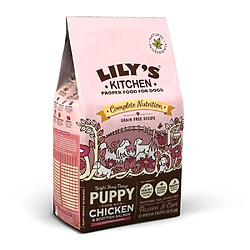 Croquettes Sans Céréales au Poulet Fermier et au Saumon pour Chiots - Lily's Kitchen - 2,5Kg