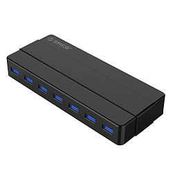 Wewoo Hub USB 3.0 noir ABS Matériel Bureau 7 Ports USB 3.0 avec 1 m de Câble 