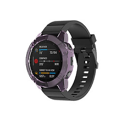 Acheter Wewoo Boîtier de montre Pour étui de protection en TPU semi-transparent Garmin Fenix 6/6 Pro Smart Watch violet transparent