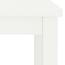 Avis vidaXL Table de chevet blanc 35x30x47 cm bois de pin massif