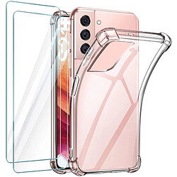 GHL Tech Coque Samsung S21 Plus et 2 Verre trempé Vitre de protection écran