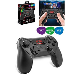 Advance Manette sans fil Rechargeable GTA Compatible PC, PS3 & ANDROID TV Noir et Rouge Ergonomique joystick Asymétrique - Autonomie 12H