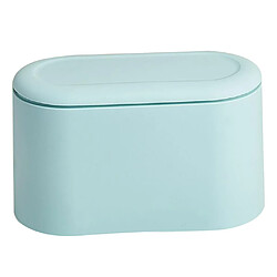 Corbeille De Salle De Bain élégante Petite Poubelle Poubelle Pour Bureau Bleu Clair Office Recycling Mini poubelle poubelle sans couvercle