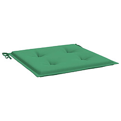 Avis Maison Chic Lot de 2 Coussins Confort,Coussins de chaise de jardin vert 40x40x3 cm tissu oxford -GKD82961