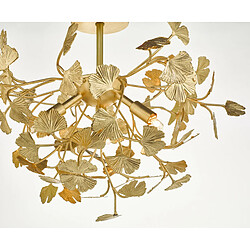 Acheter Luminaire Center Plafonnier Yadira Feuille d'or 4 ampoules 32cm